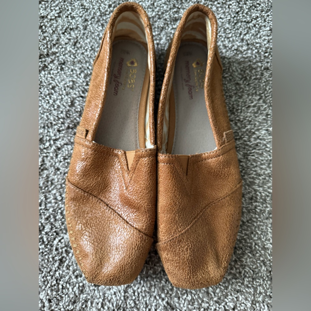 BOBS from Skechers Tan Slip-On Loafers